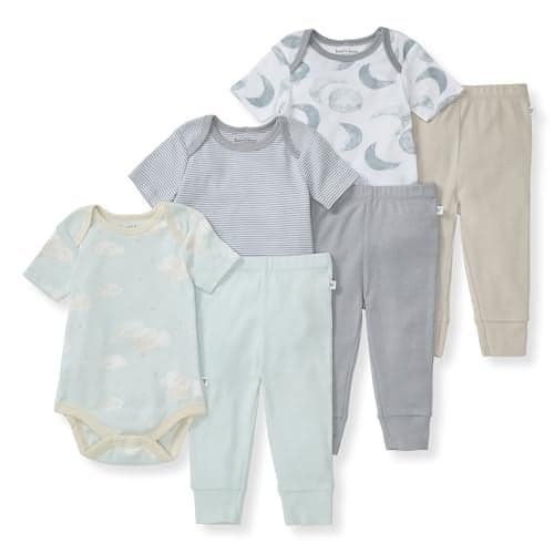 Burt's Bees Baby Unisex Baby Bodysuit & Pant Set, 100% Organic Cotton