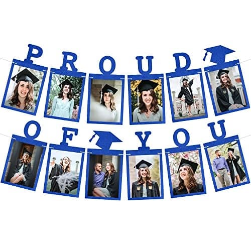 KatchOn Blue Graduation Photo Banner 2026 Large 10 Feet Proud of You Banner Graduation Decorations 2026 Graduation 2026 Backdrop