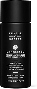 Pestle Mortar Exfoliate 68 Glycolic Acid Facial Toner with Witch Hazel Alcohol Free Formulation Minimizes Pores Oil Control For Combination Oily Acne Prone Skin 80ml