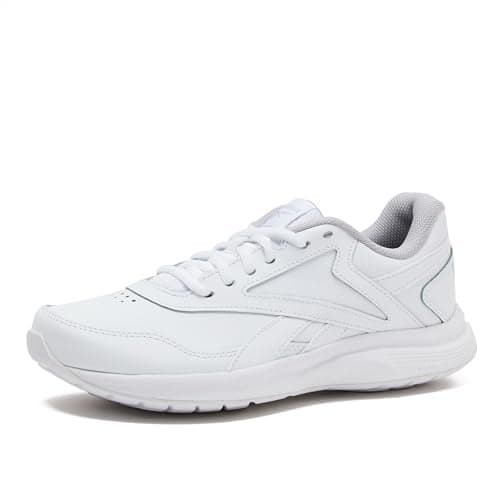 Reebok Walk Ultra 7 DMX Max Walking Womens Shoes, Athletic Black or White Sneakers for Women, Size 5 to 12 Womens Tennis Shoes, White/Cold Grey/Collegiate Royal, 7