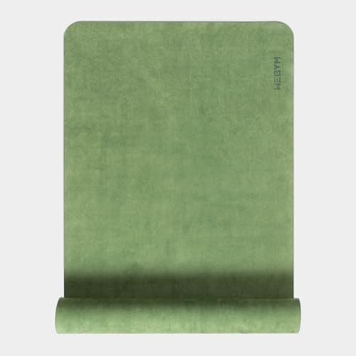 WeGym Yoga Mat 4mm Cushioned Exercise Mat for Yoga Pilates Home Workouts Anti Slip Polyester Suede Mat with Carrying Strap Jungle