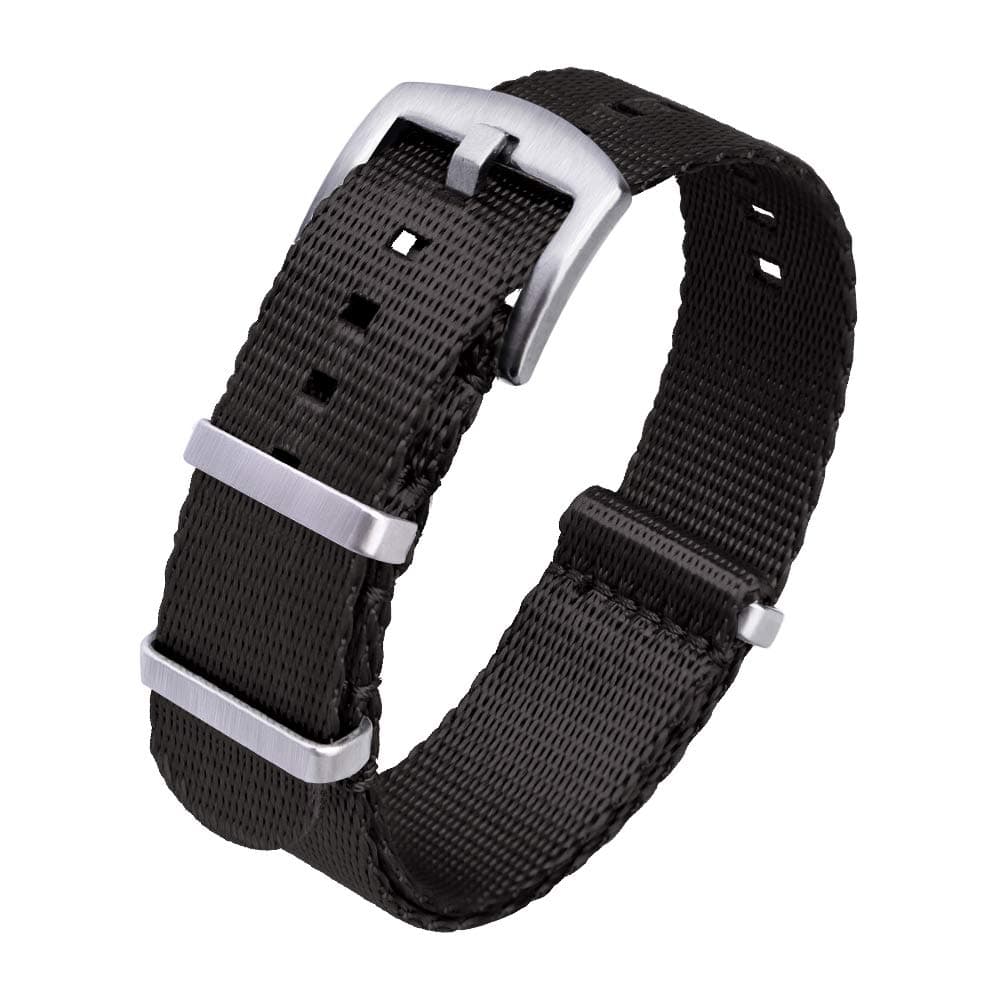 Ritche Christmas Gift Nylon Watch Strap with Heavy Buckle Bands 18mm 20mm 22mm Premium Seat Belt Nylon Watch Bands for Men Women, White Elephant Gifts, Stocking Stuffers for Men
