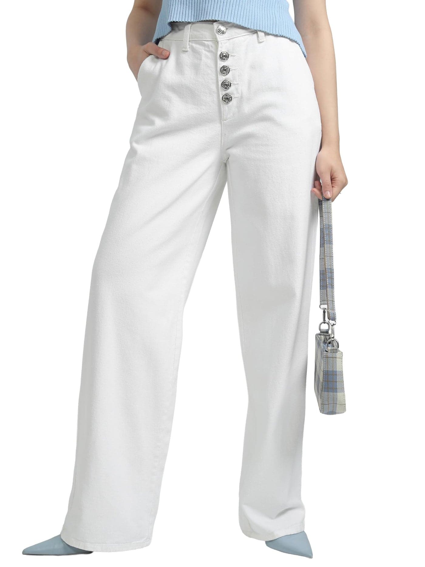 Tokyo Talkies Women High Rise FLA Fit Jeans