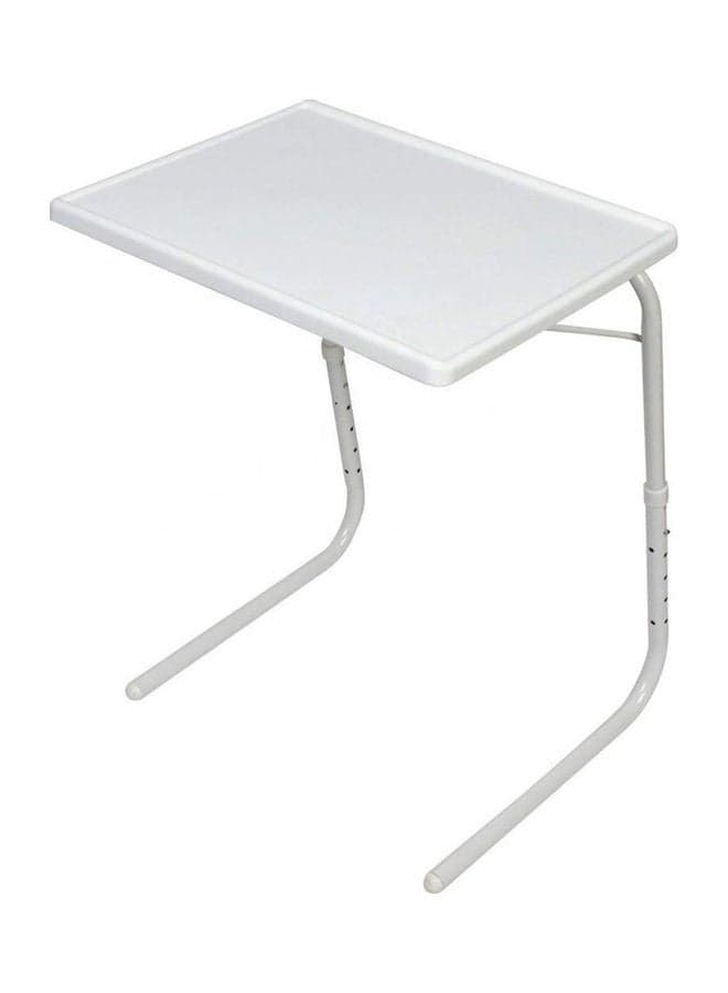 Adjustable Foldable Laptop Desk White 52x40cm