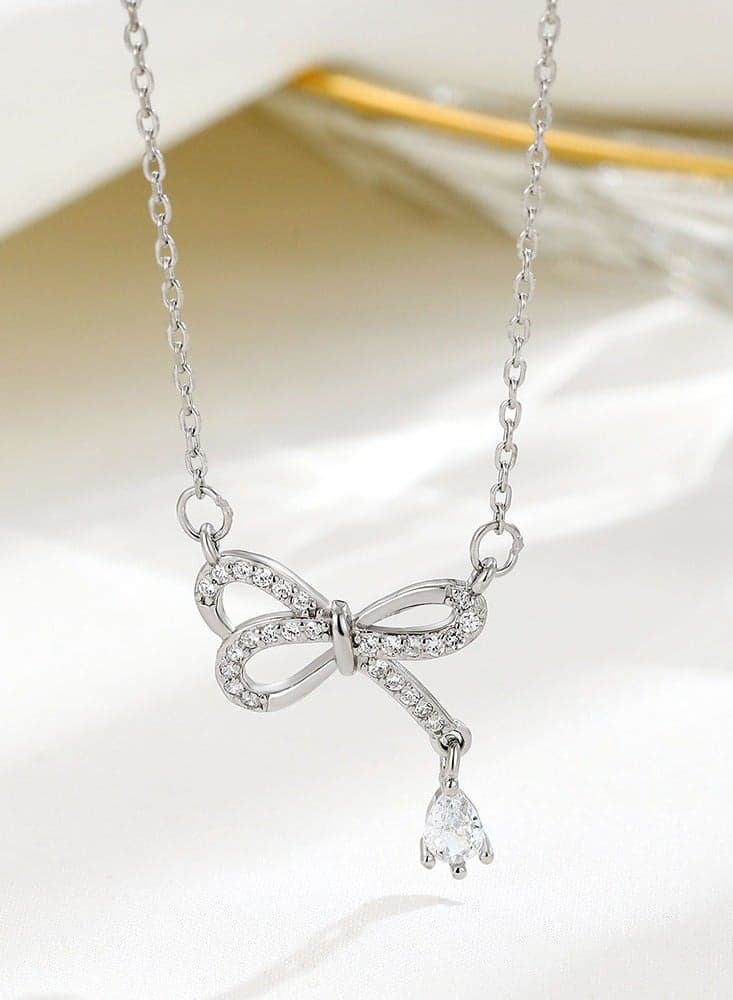 S925 Necklace Gift For Wife Women'S Sterling Silver Pendant Jewelry Wedding Anniversary Birthday Gift For Mother Pendant Necklace Simple High-End Personality Clavicle Chain (Style 56)