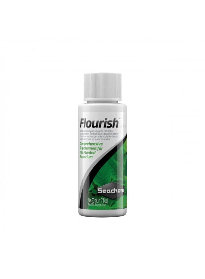 Seachem Flourish Freshwater Plant Supplement - Aquarium Element and Nutrient Blend 50 ml (514)
