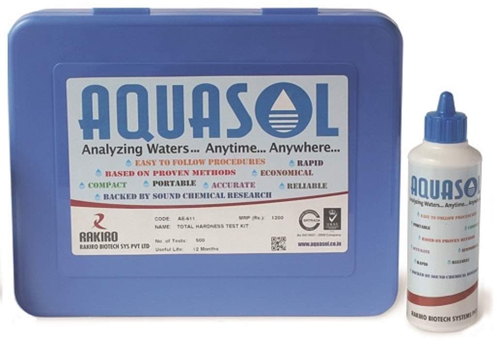 AQUASOL Total Hardness Test Kit(50-1000 Mg/L)(500 Tests)