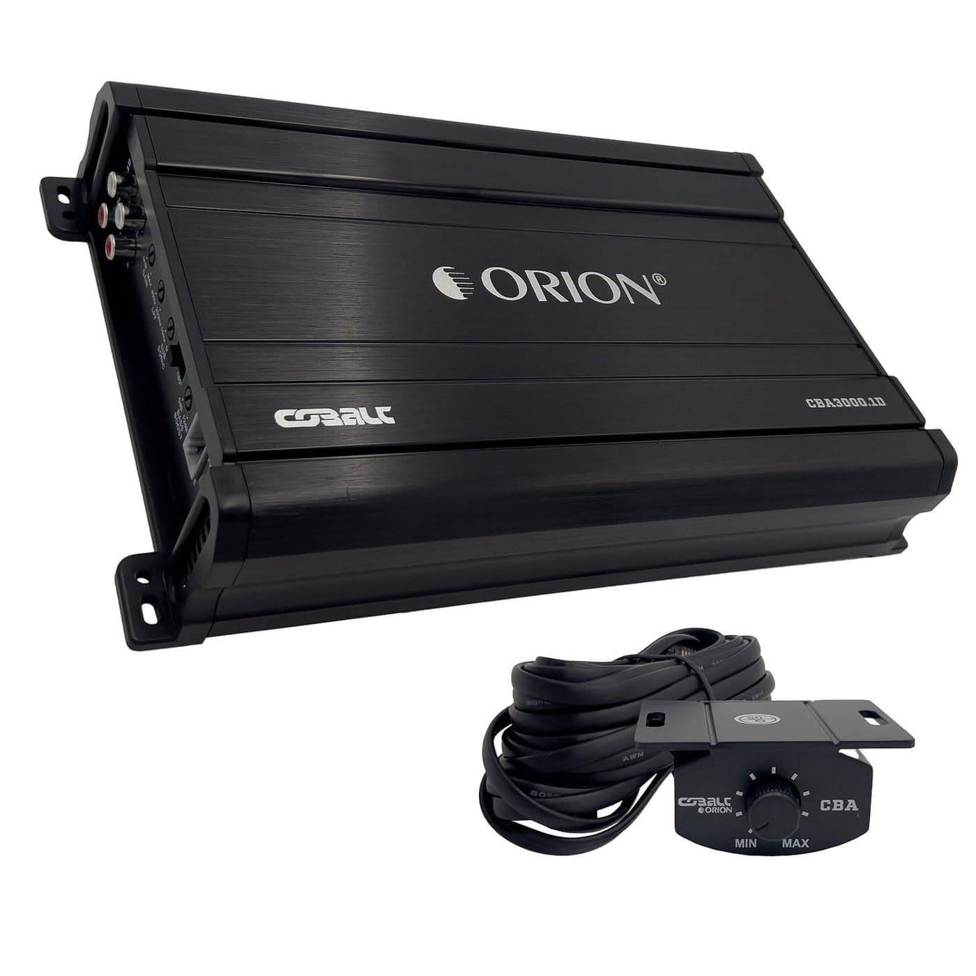 Orion Cobalt CBA30001D Monoblock 1Channel Class D Amplifier for Car Subwoofer 3000W 24 Ohm Stable Adjustable Low Pass Subsonic Filter with Bass Boost MOSFET Power Supply Bass Knob Included