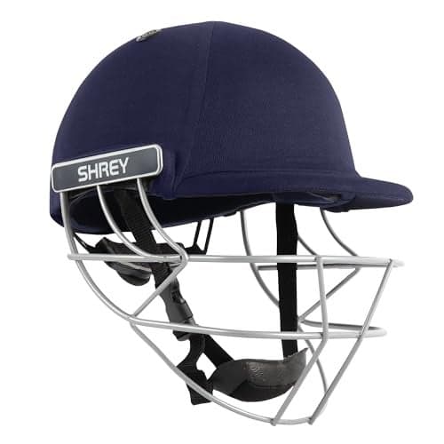 Shrey Classic Steel Cricket Helmet (Navy Blue, XL)