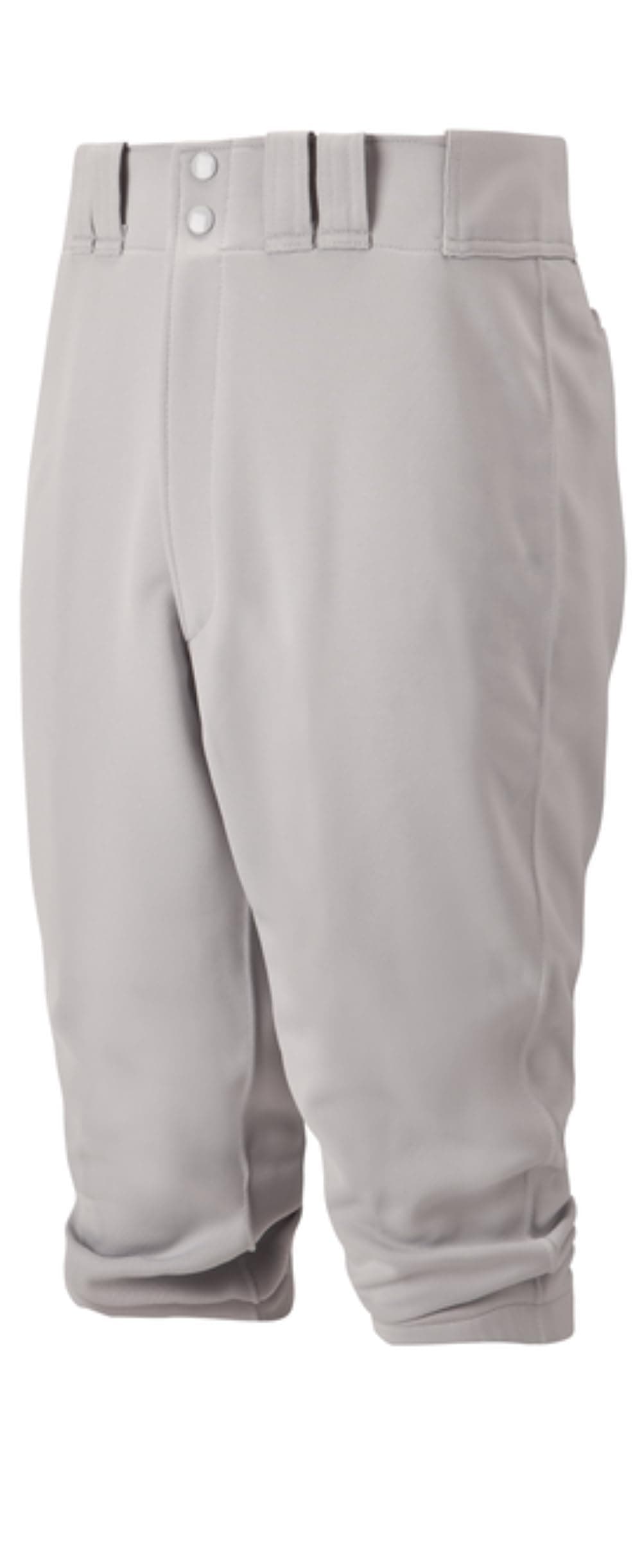Mizuno Youth Select Short Knicker Baseball Pant Below the Knee Fit Grey XXXLarge