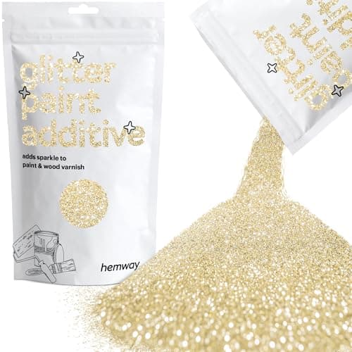 Glitter Paint for Walls Champagne Gold Additive Emulsion Latex Acrylic Sparkles Interior Painting 100g / 3.5oz