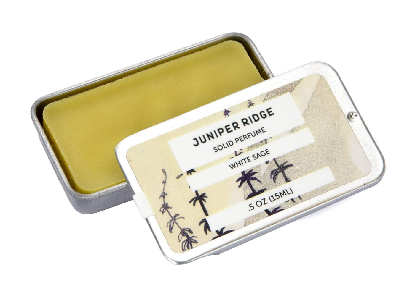 Juniper Ridge White Sage Solid Perfume WildHarvested Essential Oil Blend Unisex Fragrance Travel Friendly 05 Oz Tin