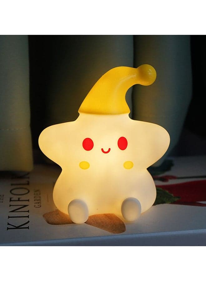 Silicone Rechargeable Battery Stars Night Light for Kids