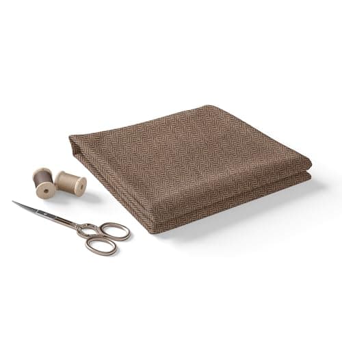 BIGREAMS Unstitched Brown Herringbone Wool Blazer Yarn-Dyed Fabric for Three Piece Suit | 58" Wide, Wrinkle Free, Best for Coat Pant, Nehru Jacket,Free Size (2 Meter for AS Per Your Use)