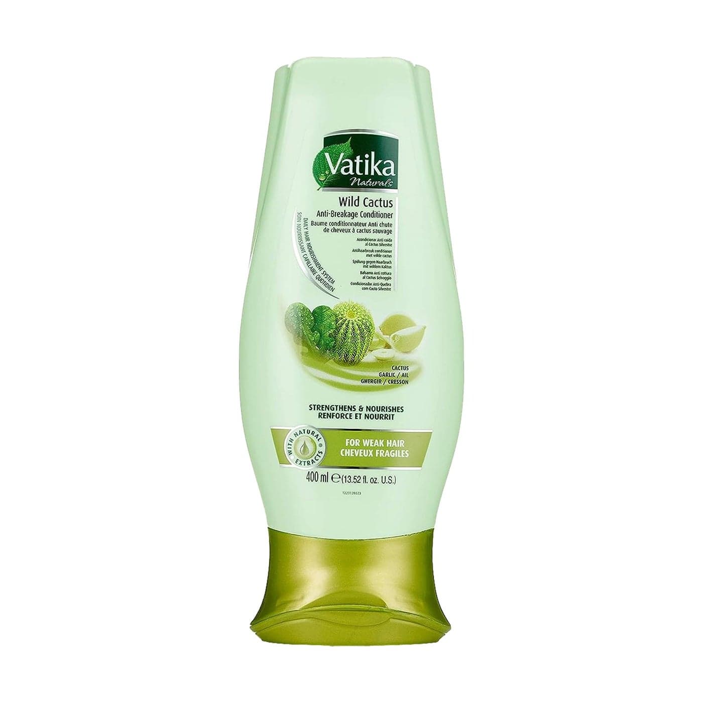 Vatika Naturals Moisturizing Conditioner Hydrating Conditioner for Dry Damaged Frizzy Hair Deep Nourishment with Natural Ingredients Henna Strengthens Shines Wild Cactus 400ml