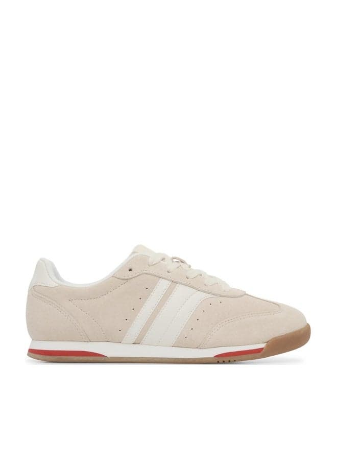 Keds Women's Revival Suede Lace-Up Sneaker – Retro Arch Support, Two-Tone Casual Shoe Cream