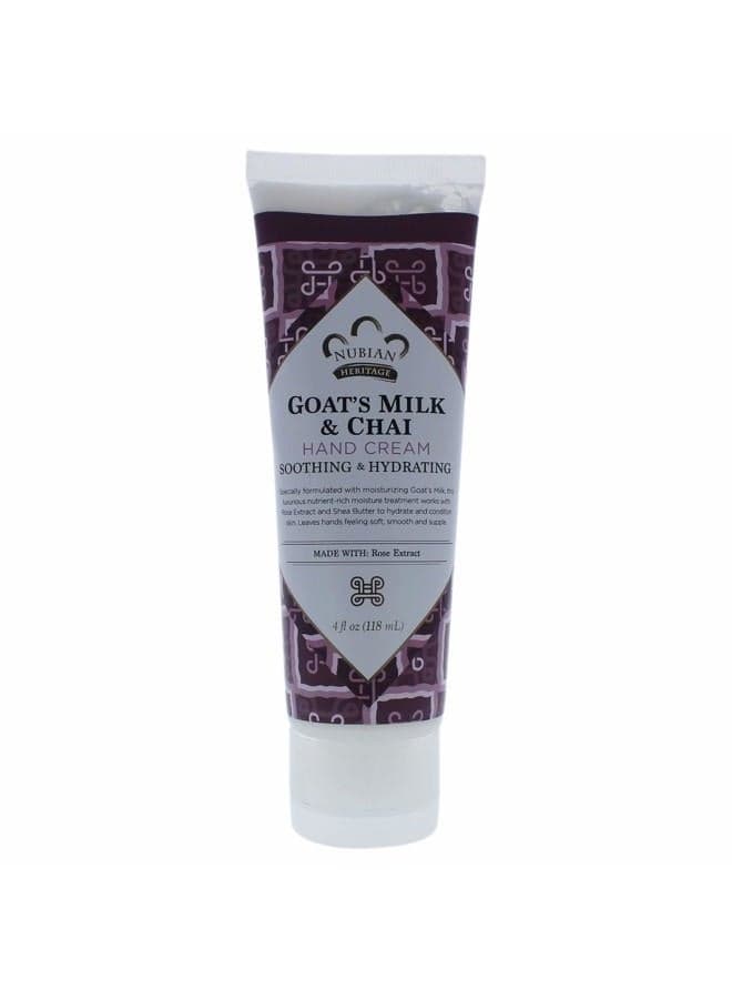 Hand Cream, Goat Milk and Chai, 4 Ounce