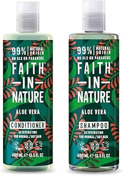 Faith In Nature Aloe Vera Shampoo 400ml Conditioner 400ml Duo