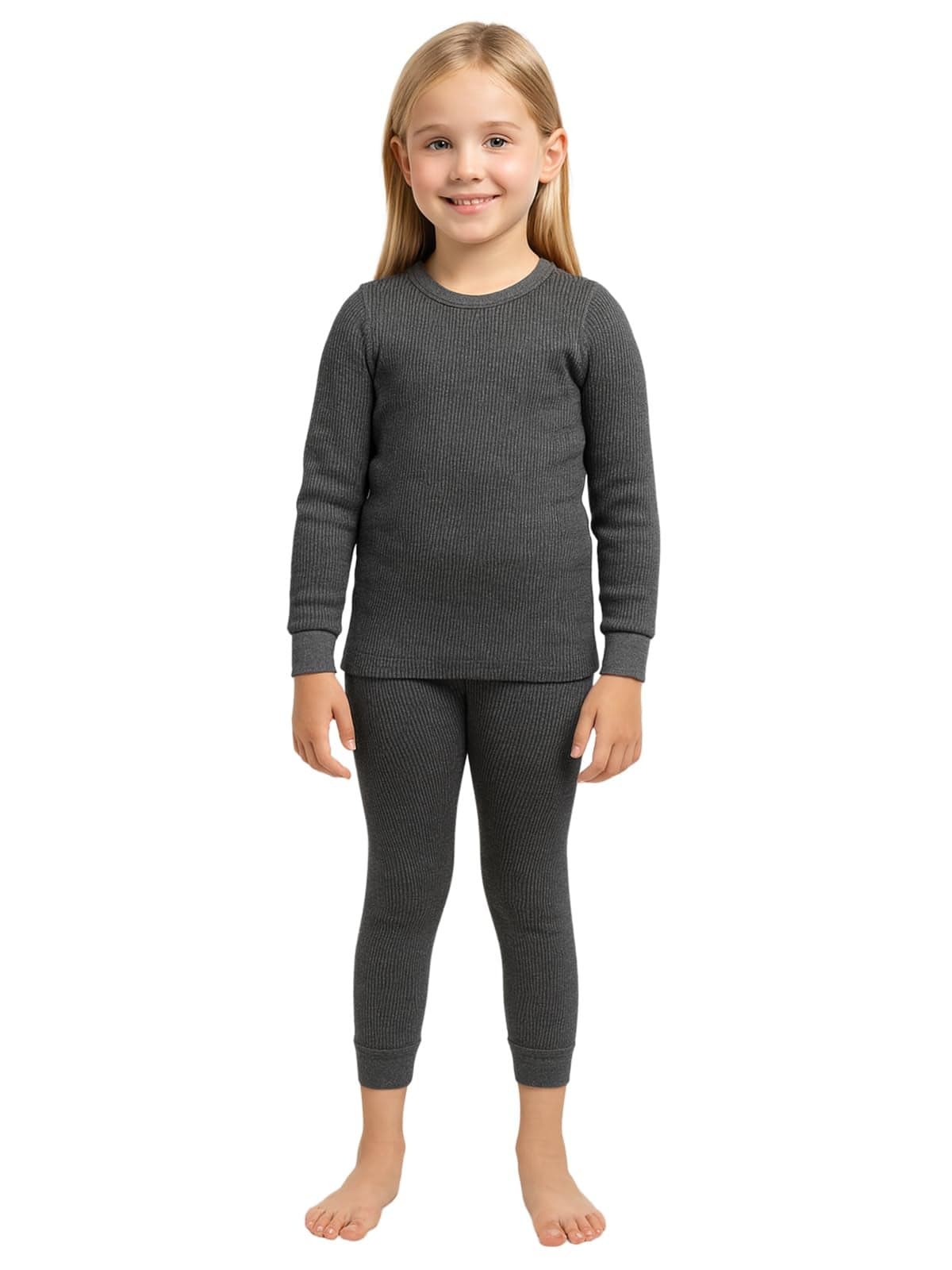 Lux Cozi HEATEK Girl's Round Neck Full Sleeves Thermal Set_HEATEK_555_Girls_FSO_TRO_BM_45_Set