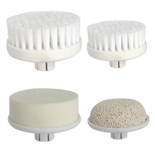 SonicDerm Microdermabrasion Exfoliates and Cleans Removes Makeup Minimizes PoresFine Lines FaceBody Brush SD201BS 4 Piece Replacement Brush Set for SD201 and SD801