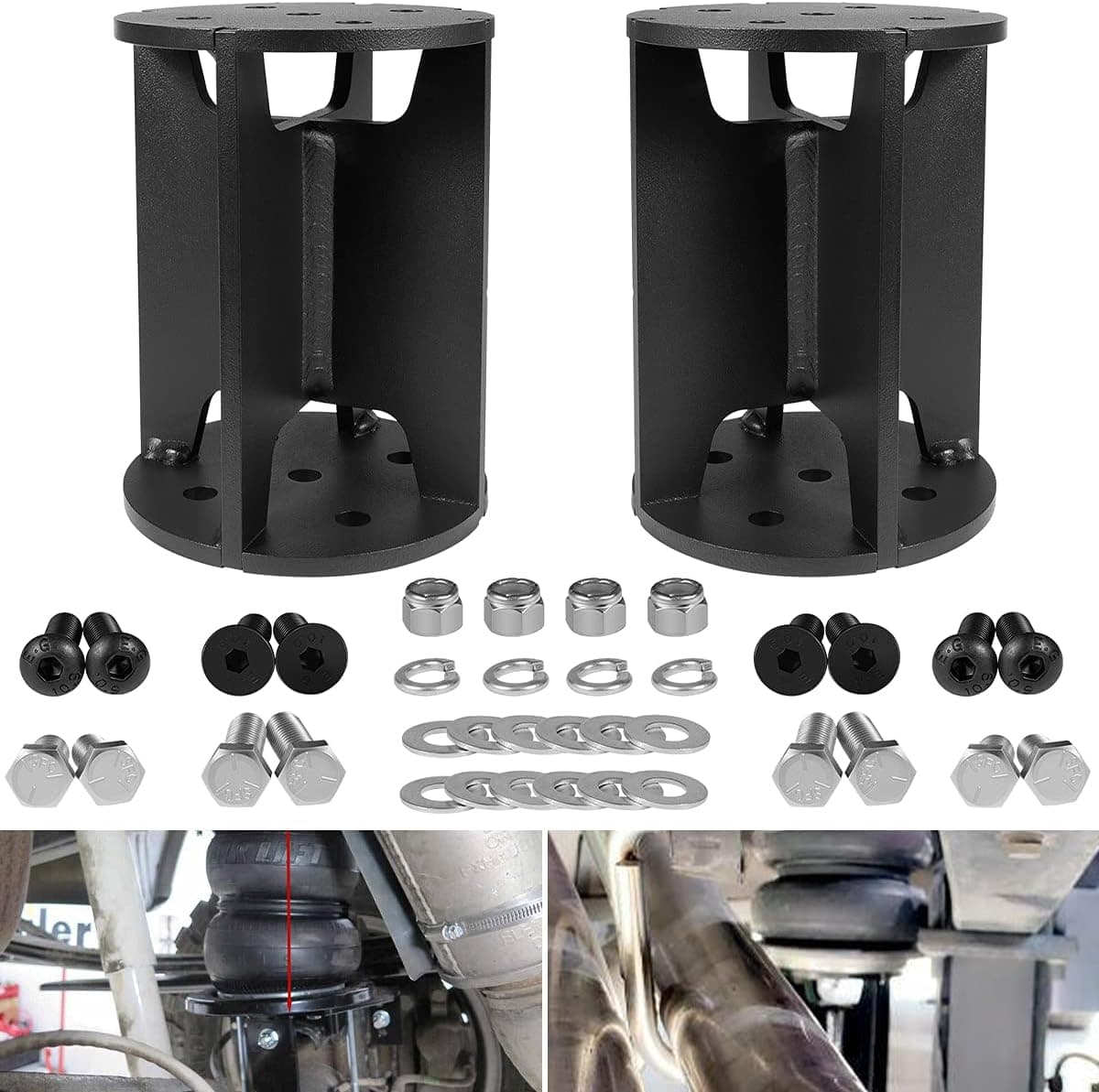Camoo Air Lift Spacers 52460 for Lift Kit Up to 6 Inches - Compatible with Air Lift Load Lifter 5000 & 7500 XL
