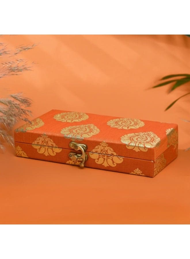 Multipurpose Rectangular Jewellery Box & Storage Box for Dry Fruits Earring Ring Necklace Organizer Decorative Gift