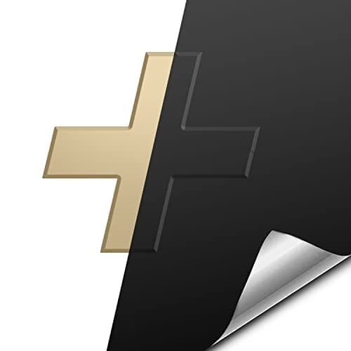 VViViD Auto Emblem Vinyl Wrap Matte Black Compatible with Chevy Bowtie Logo 118 Inches x 4 Inches Sheets x2