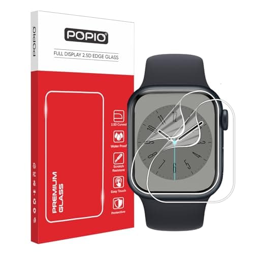 POPIO Acrylic Screen Guard Protector Compatible for Apple Watch Series 4, 5, 6, Watch Se & Watch Se 2022, 40Mm (Transparent) With Edge To Edge Full Screen Coverage & Easy Installation Kit, Pack Of 2