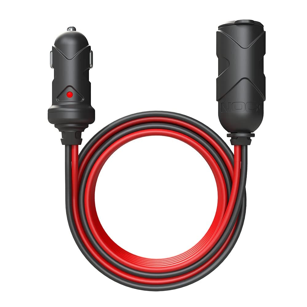 NOCO GC019 15A 14AWG 12V Adapter HeavyDuty Cigarette Lighter Plug and Male to Female Socket With 12Foot Extension Cord