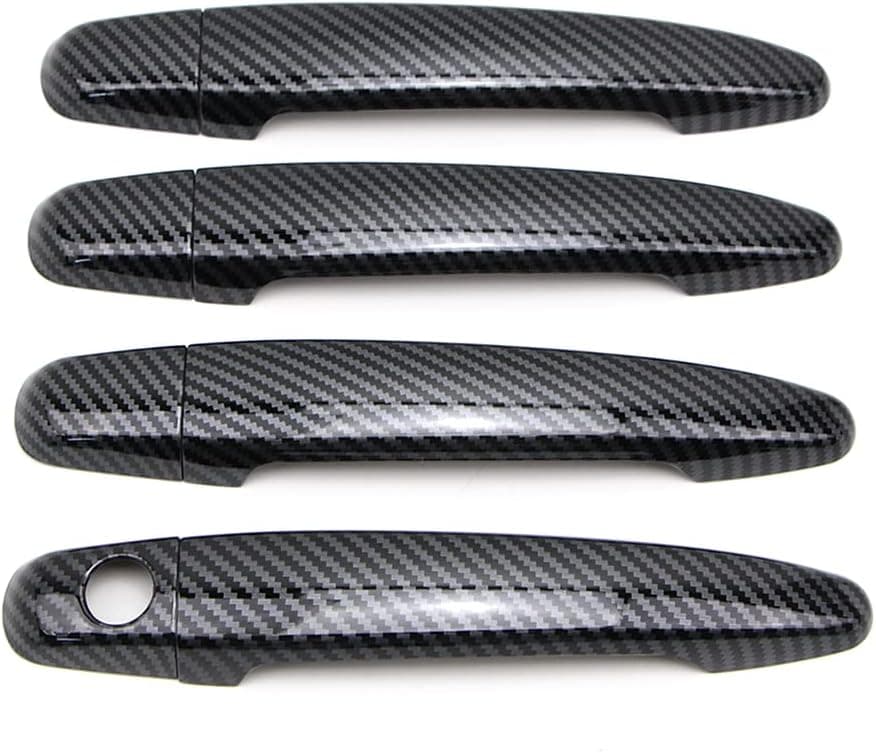 Dreamseek 8Pcs Carbon Fiber Door Handle Covers for Toyota and Lexus Models