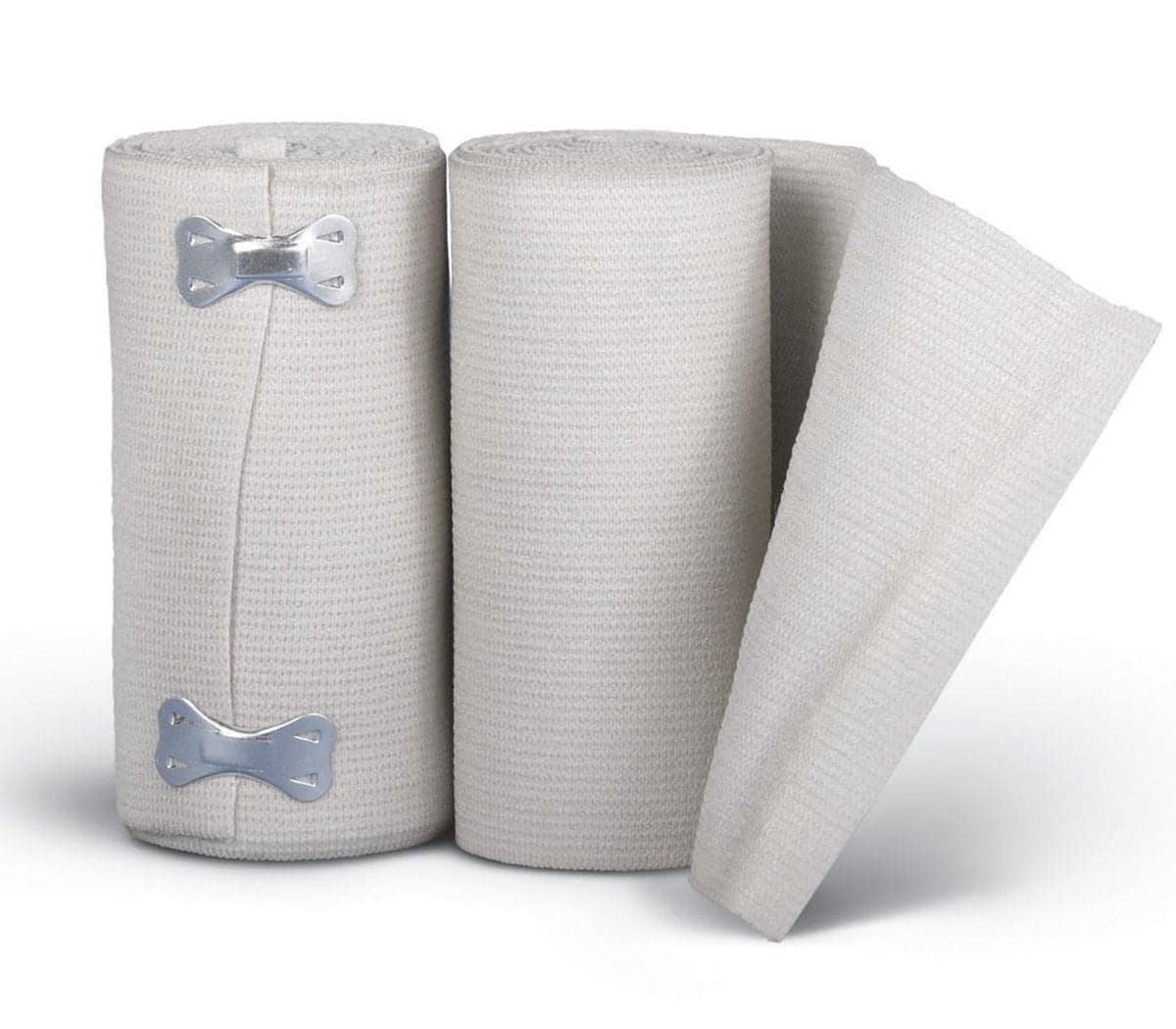 Medline Non-Sterile Sure-Wrap Elastic Bandage with Clips, 6" x 5 yd., Ideal for Wound Care, Pack of 1