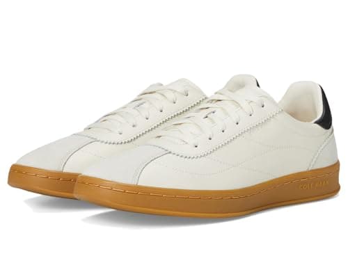 Cole Haan Women's Grand Crosscourt Brynn Sneakers, Ivory/Silver Birch Suede, 7.5-B US