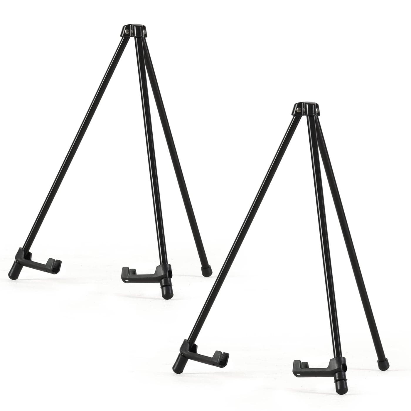 Somime 14 High Tabletop Instant Display Easel Black Steel Small Tripod Easel Stand with Adjustable Holders for Pictures Paintings Posters and Store Signs2 Pack