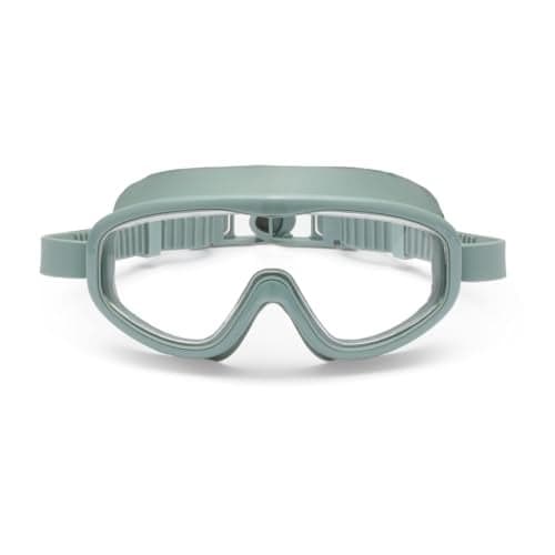 Petites Pommes Kids Goggles Ages 38 Lightweight Silicone AntiFog Wide Lens Retro Design Toddler Swim Goggles Adjustable Straps HairSafe Buckle Cotton Pouch Included Calile