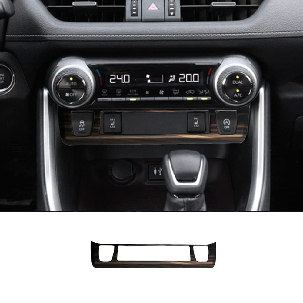 ERIDANUS Auto Accessories Fit for RAV4 High Configuration 2024 2023 2022 2021 2020 2019 Console Function Button Trim Frame Peach Wood Style ABS 1 PC
