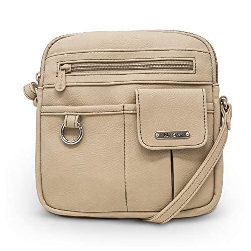MultiSac Womens North South Mini Zip Around Crossbody Bag, Chino (Hunter), One Size