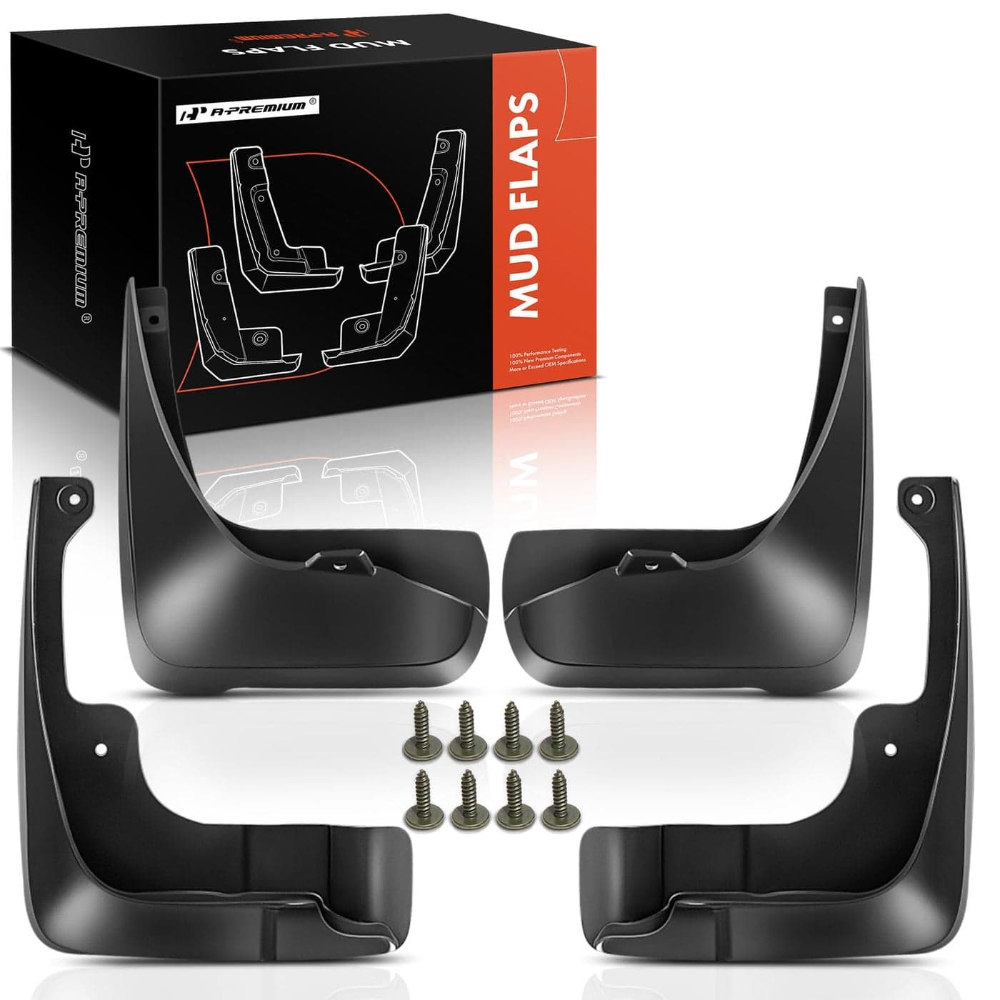 APremium Set of 4PCS Mud Flaps Splash Guards Mudguards Mudflaps with Hardware Kits Accessory Compatible with Toyota Camry 20072011 Sedan Not fit SE Black Color Front LH RH and Rear LH RH