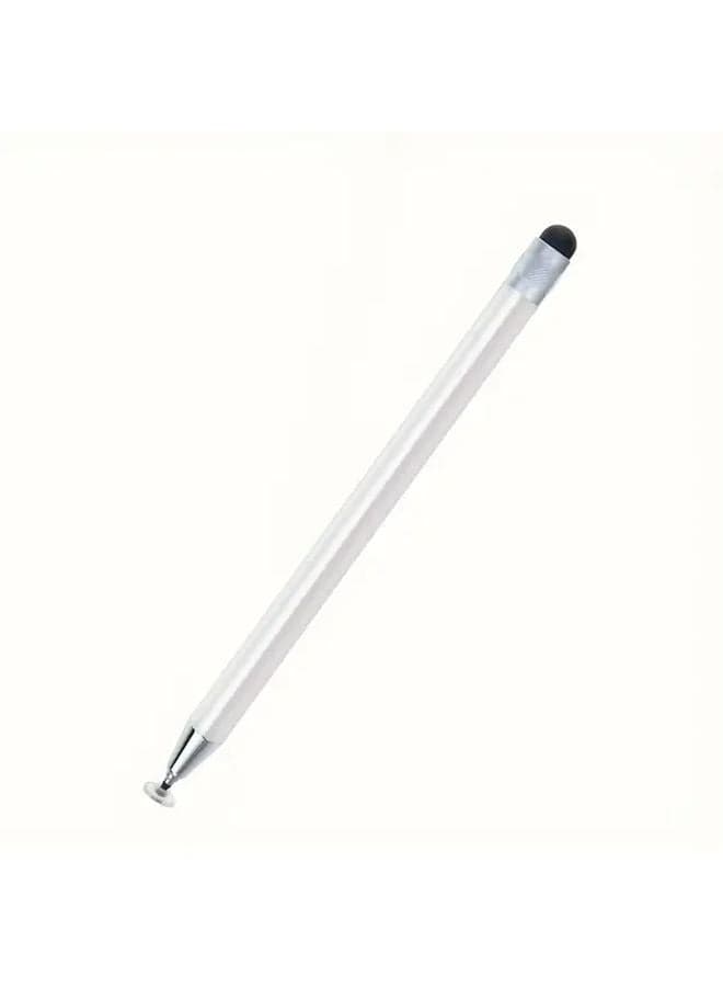 White Universal MPS Disc Stylus Pen Rotatable Tip for All Screens No Battery