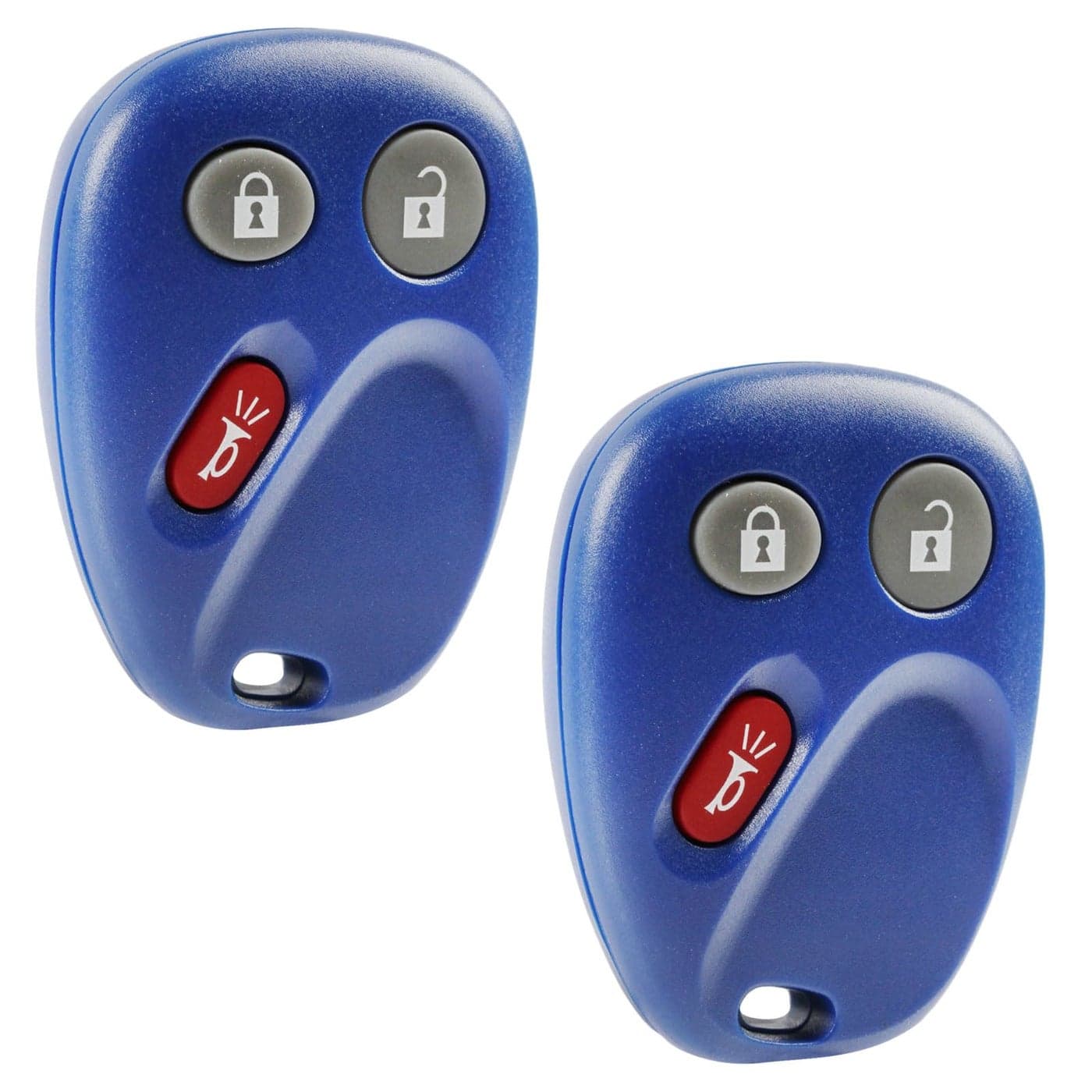 Key Fob Keyless Entry Remote fits Buick RainierChevy TrailblazerGMC EnvoyIsuzu AscenderOldsmobile Bravada 15008008 15008009 Blue Set of 2