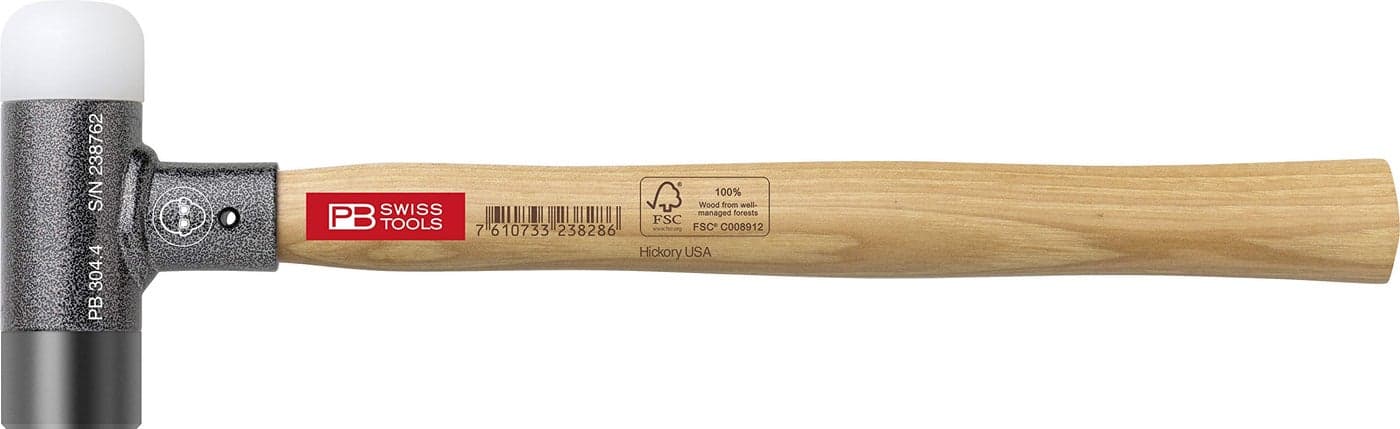 PB Swiss Tools 2-in-1 Engineer Dead Blow Hammer PB 304.4 | Swiss Made | Hammer for Powerful and Precise Blows without Recoil