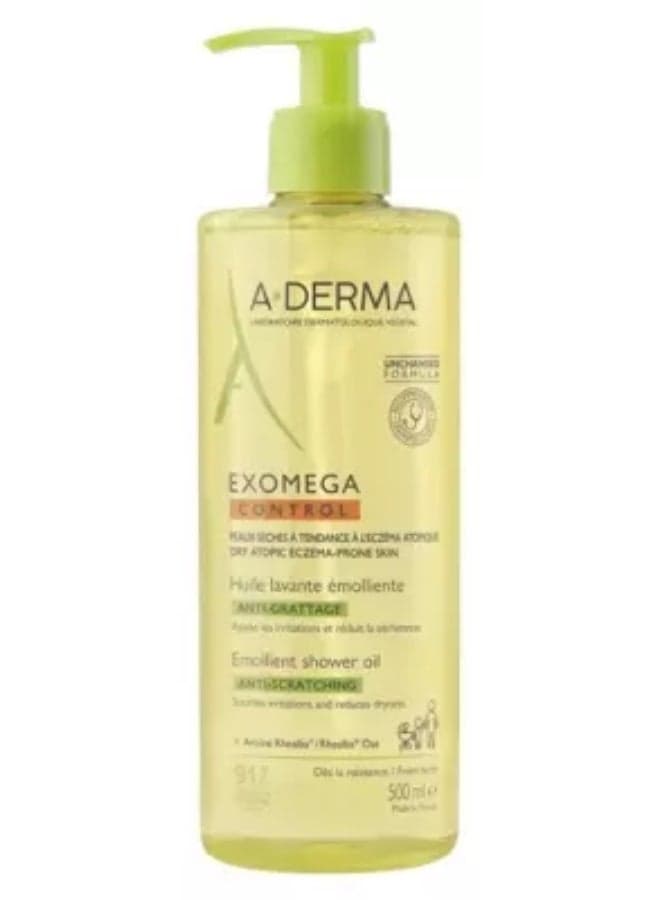 A-DERMA Exomega Control Emollient Cleansing Oil Anti-Scratching 500ml — 500ml