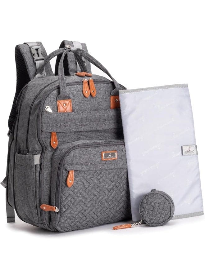 BabbleRoo Extra Large Diaper Bag Backpack