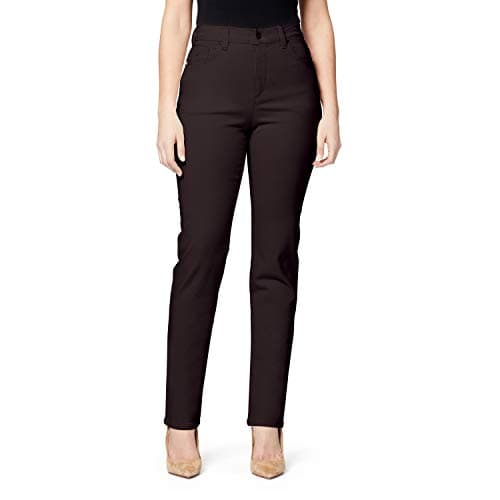 Gloria Vanderbilt womens Amanda Classic High Rise Tapered Jean, Coffee Roast, 12 Regular