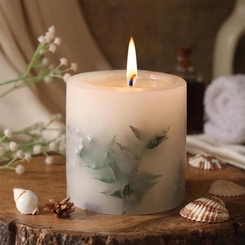 Goyoham | Forest Fern Scented Botanical Candle, 70 Hour Burn Time | Large - 4 x 4 Inch, 750g | Woody Fir Tree Fragrance | Handcrafted with Natural Botanicals | Home Decor & Gifting