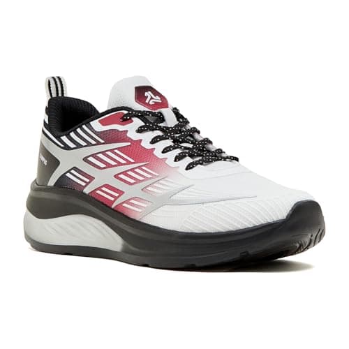 Campus Men's RELTO White/Black Running Shoes - 8UK/India 1 Pair