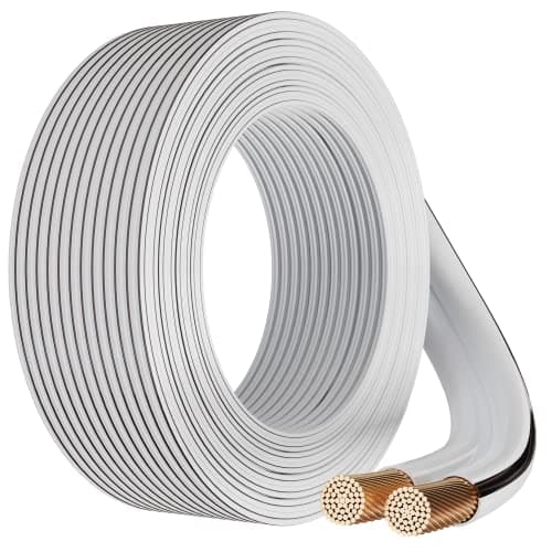 FEDUS 16 Gauge/AWG Speaker Wire 15M 49.2Ft Oxygen-Free Copper 2 Conductors Audio Speaker Cable for Car Speakers Stereos, Subwoofer, Home Theater Speakers, HiFi Surround Sound system, Radio