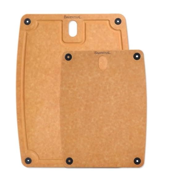 Barenthal 2PC Cutting Boards for Kitchen Dishwasher Safe Eco-Friendly Composite Cutting Board, Reversible Chopping Board with Handles & Juice Grooves, Small & Medium Cutting Board for Kitchen