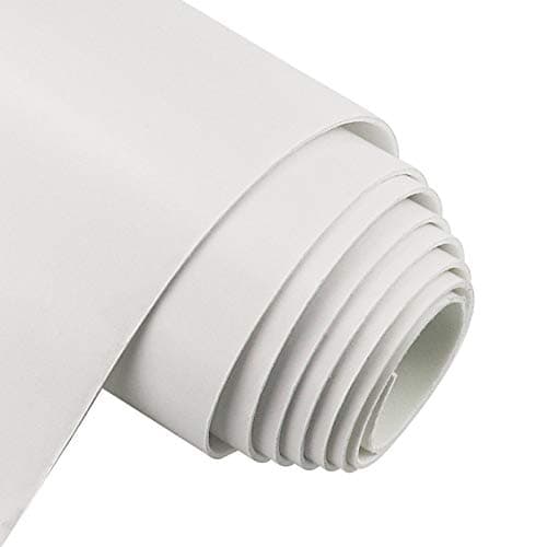 Storystore Foam Insulation Neoprene Sheets with Adhesive, 1/16'' Thick x 12'' W x 98'' L Multi-Function Soundproof Large Closed Cell Neoprene Rubber Roll, White