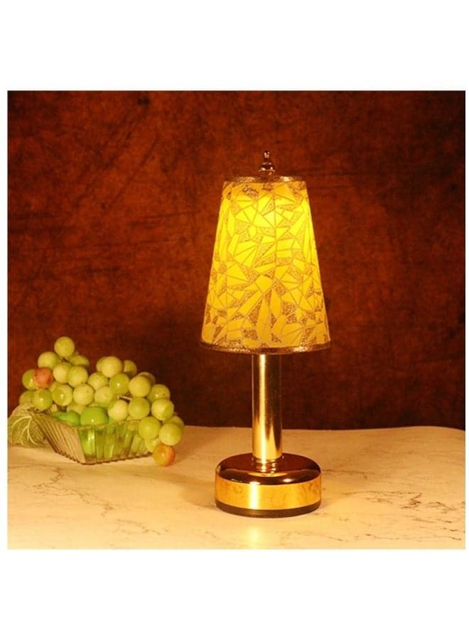 LED rechargeable restaurant cafe table lamp touch dimming 3 levels of brightness