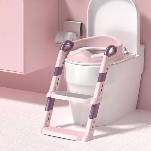 Skylofts Baby Potty Training Seat Potty seat for Kids 1-3 Years Potty Training Stair Potty Seat for Kids 2-5 Years (Pink)